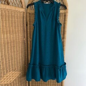 Michael Kors Turquoise Sleeveless Mini Dress